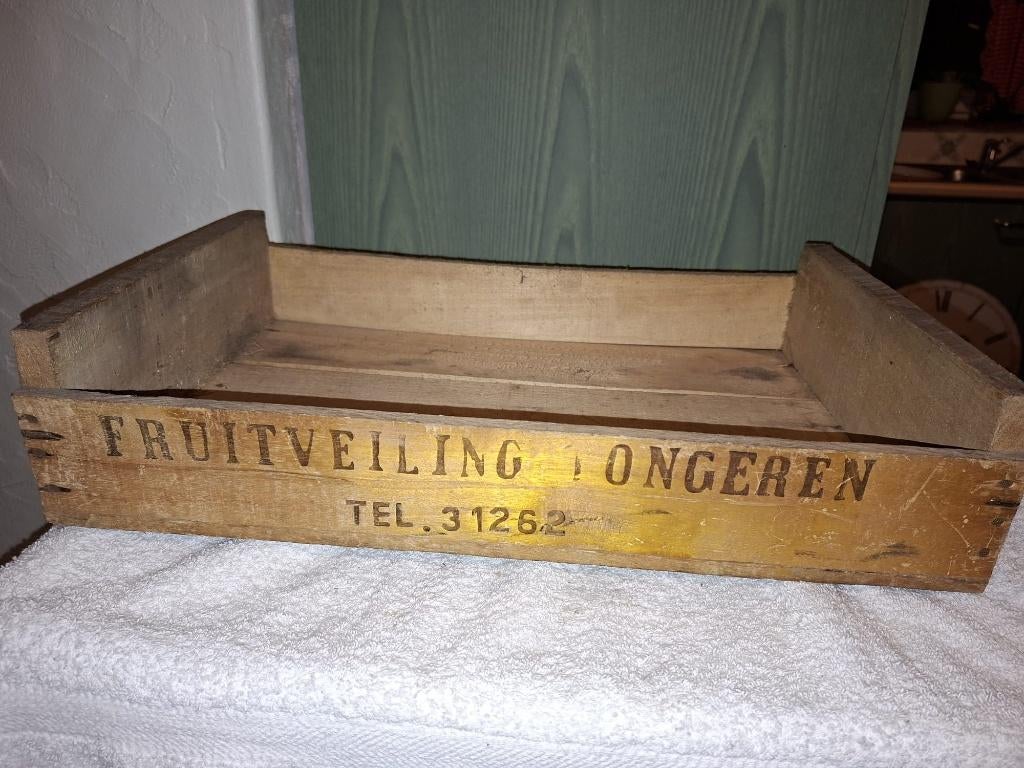 oude fruitkistje, Tongeren jaar 1960, Antiek en Kunst, Ophalen of Verzenden