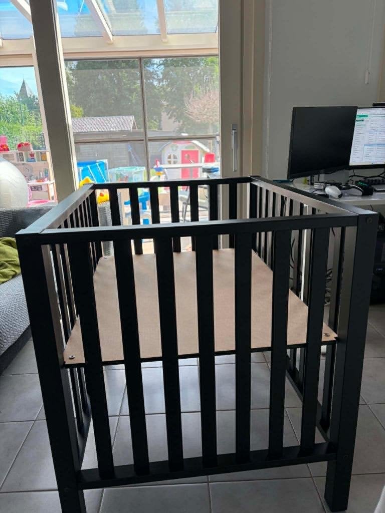 Babypark 80x100cm, Ophalen, Gebruikt, Rechthoekig, In hoogte verstelbaar