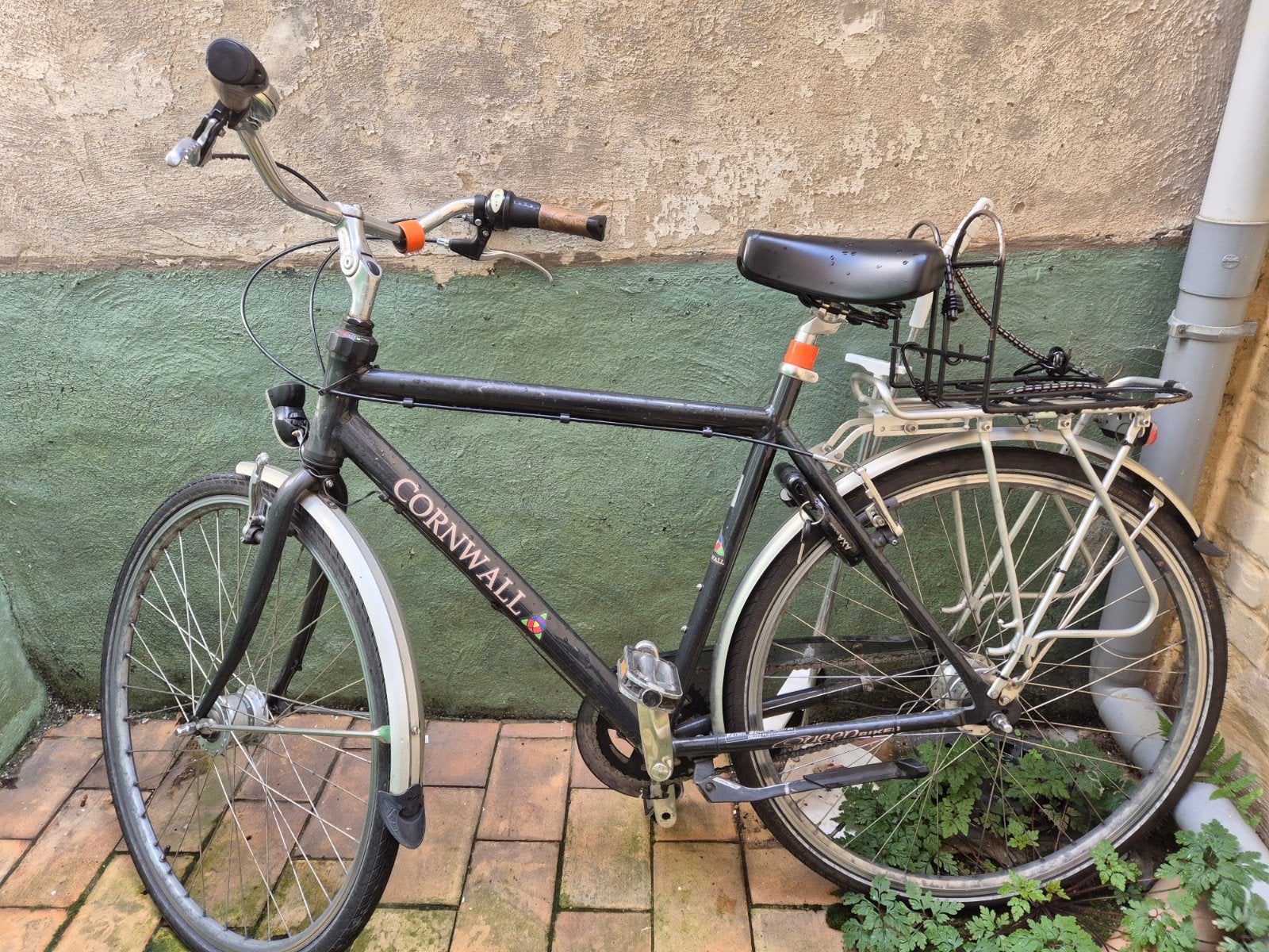 Cornwall herenfiets, Gebruikt, Velgrem, Versnellingen, 53 tot 57 cm