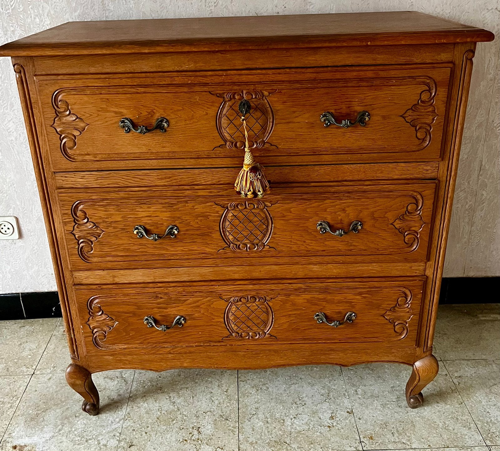 Louis XV stijl commode, Ophalen, Gebruikt, 100 tot 150 cm, 100 tot 150 cm
