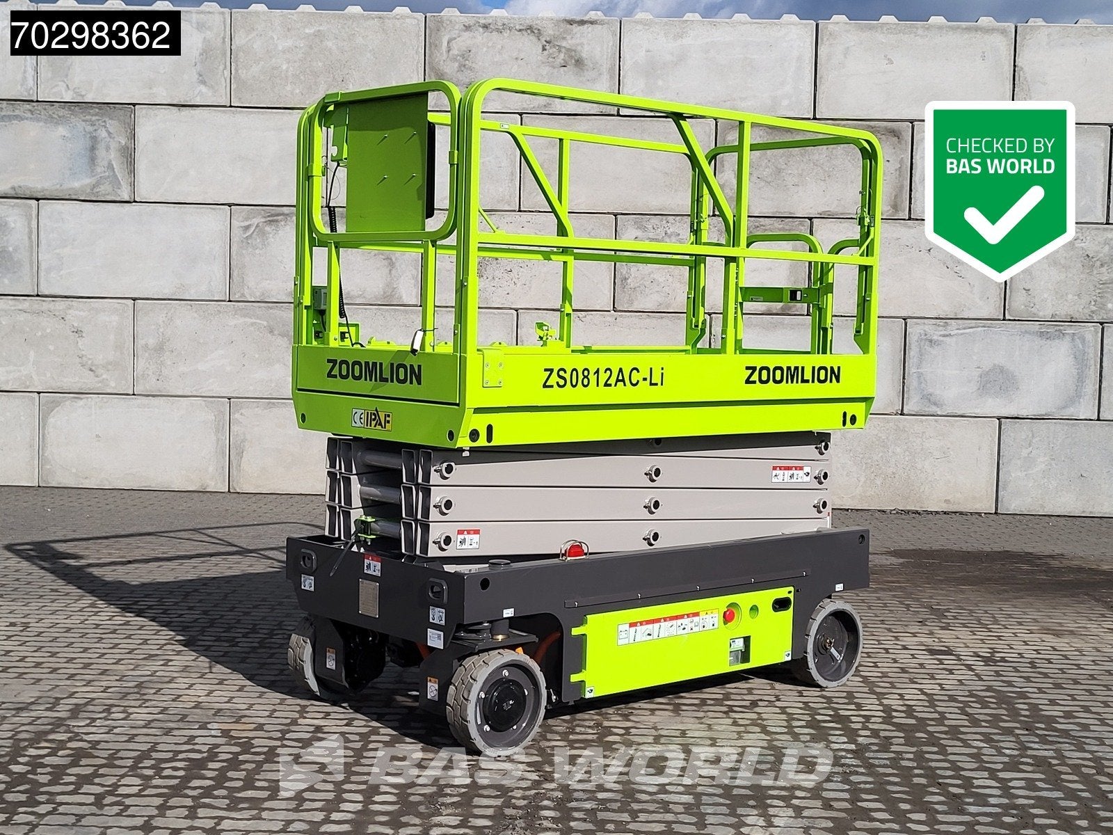 Zoomlion ZS0812AC-Li 8 M - Factory Warranty - CE-Certified