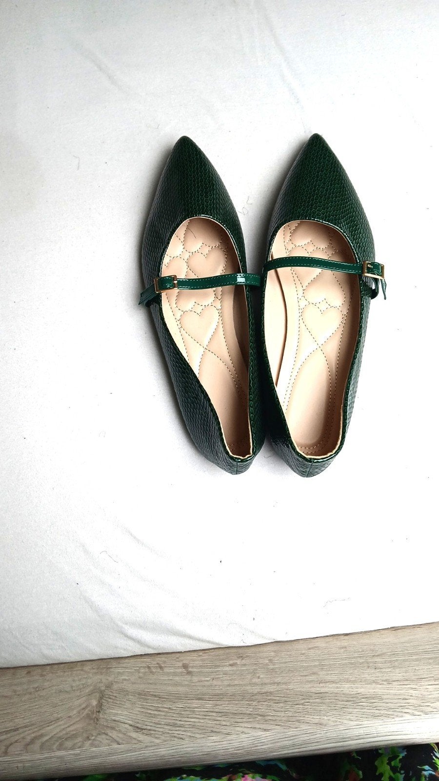 chaussure femme pointure 45, Ophalen, Nieuw, Ballerina's, Groen