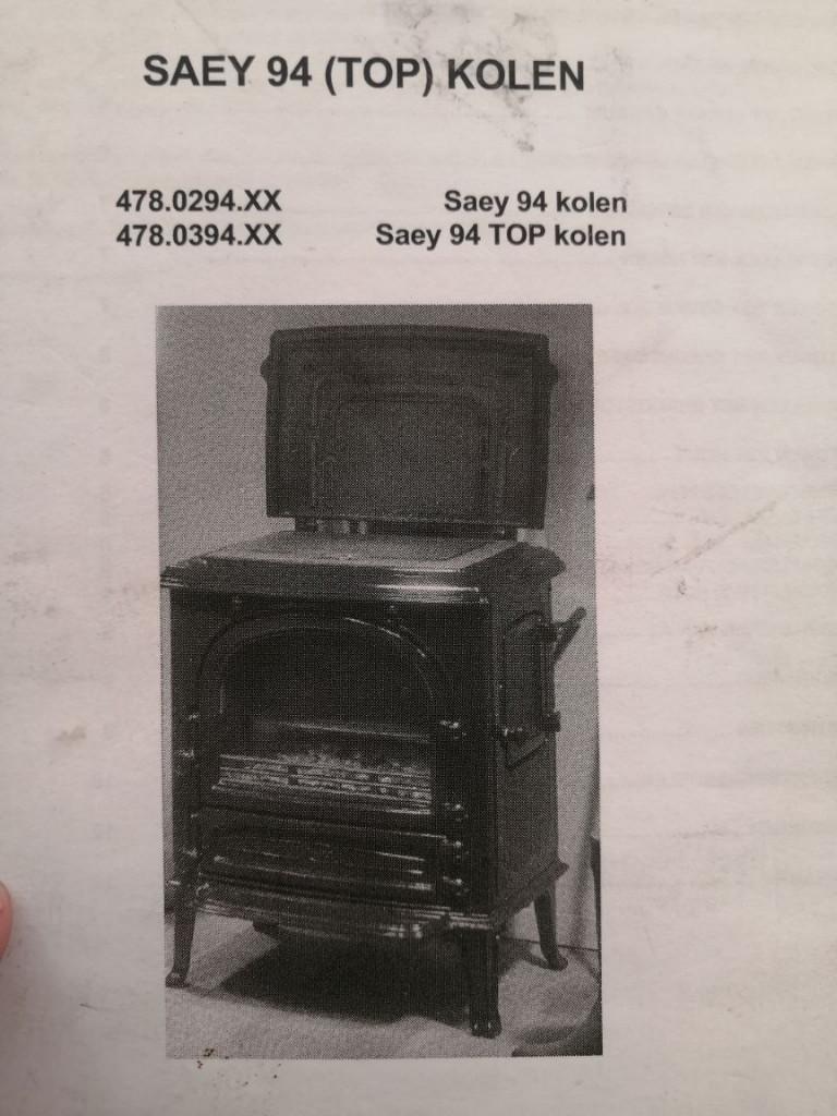 Poêle à bois/charbon SAEY 94, Maison & Meubles, Poêles, Utilisé, Autoportant, Poêle à bois, Bois, Enlèvement