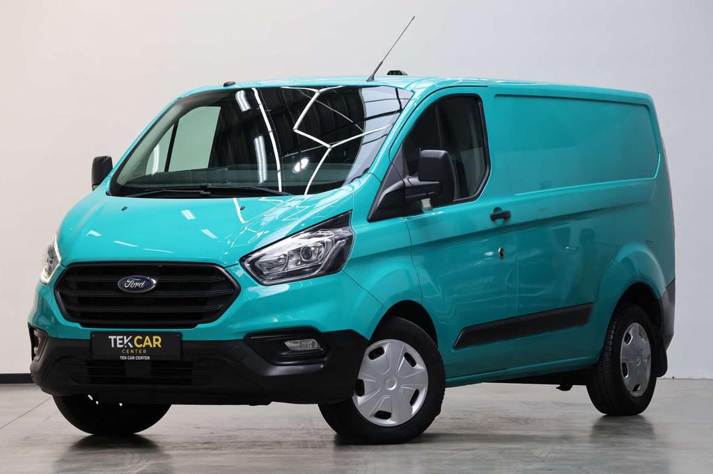 Ford Transit Custom 2.0 TDCi Automaat ACC/ZetelVerw/Lane, Auto's, Automaat, Stof, Gebruikt, Zwart