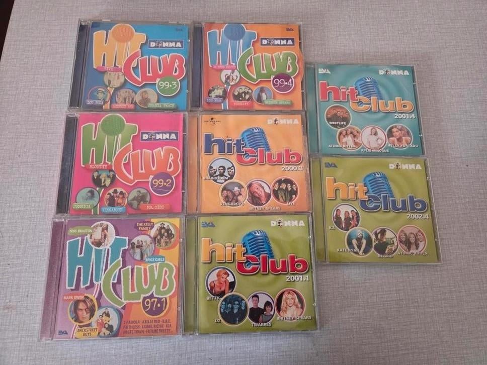 8 x Hit Club, Cd's en Dvd's, Ophalen of Verzenden