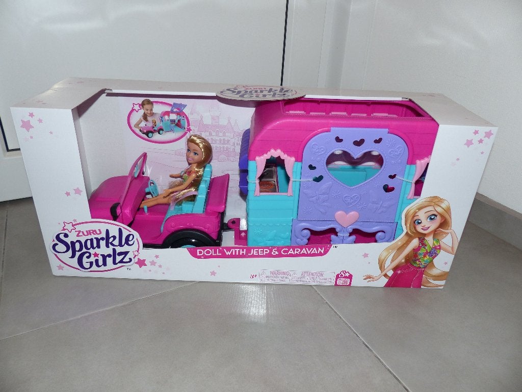 Joli ensemble de poupées de Zuru Sparkle avec caravane, Enlèvement ou Envoi, Comme neuf, Autres types
