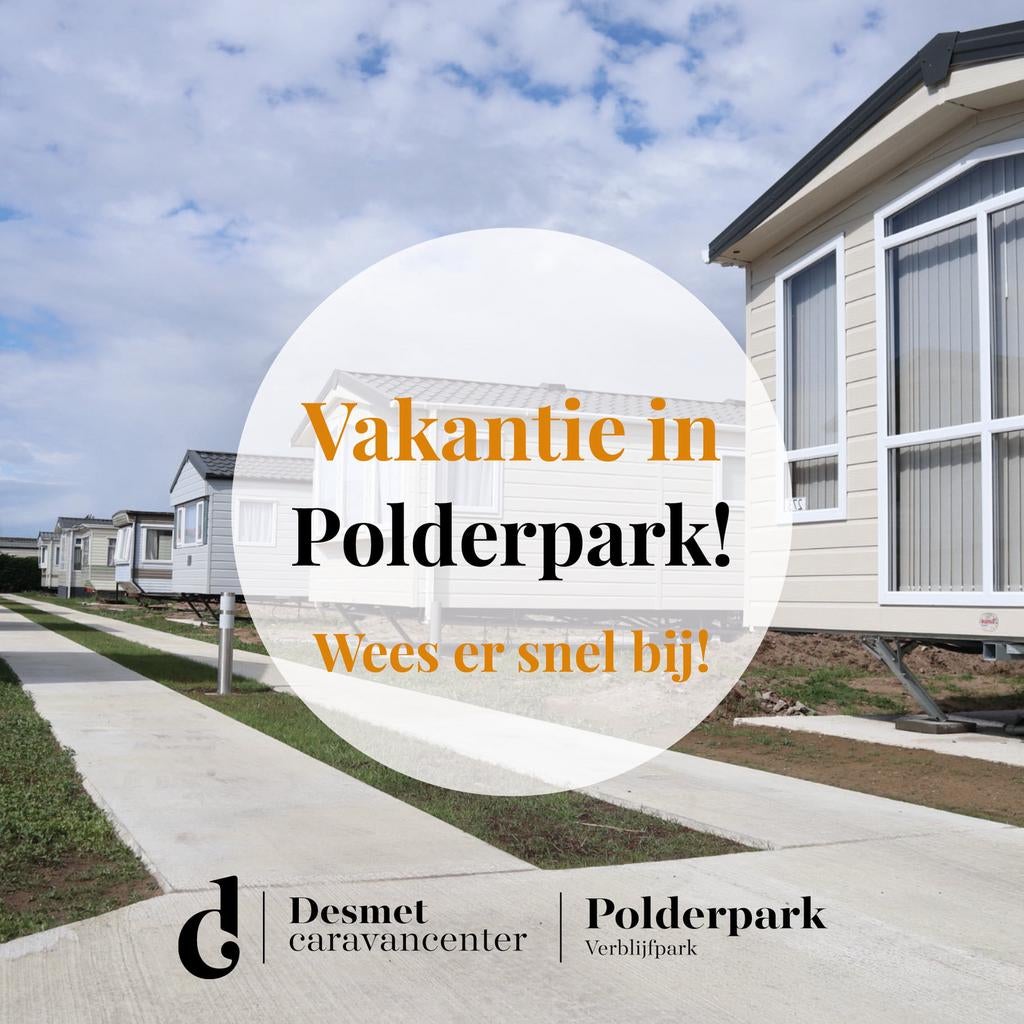 LAATSTE 5 PLAATSEN VERNIEUWD !POLDERPARK 2! NIEUWPOORT BAD