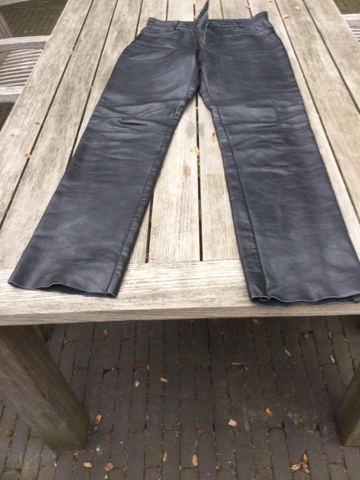 Leder broek 32 Vanson Leathers Boston Mass, Ophalen of Verzenden, Tweedehands, Broek | leer, Vanson Leathers Boston Mass USA