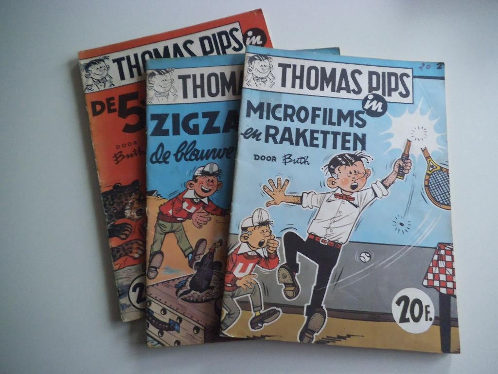 Thomas Pips nrs 2 - 3 - 5 Buth  1967, Plusieurs BD, Enlèvement ou Envoi, Utilisé, Buth