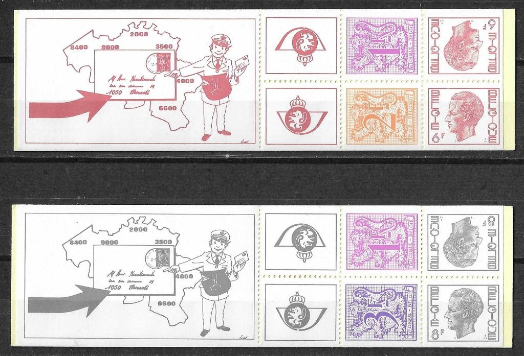 België OPC B14-15 Heraldieke leeuw en Koning Boudewijn  **, Ophalen of Verzenden, Postfris, Postfris