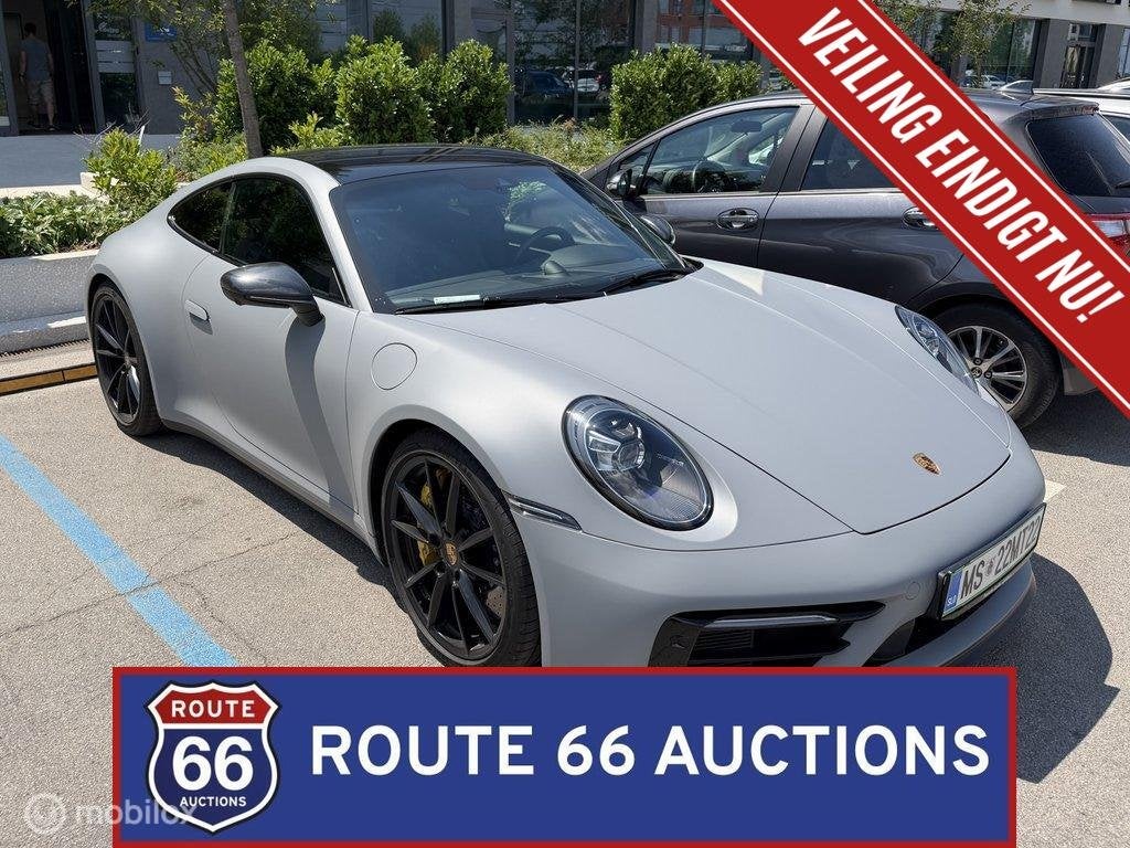 Porsche 911 Carrera 4S | 2019 | Route 66 Auctions, Auto's, Gebruikt, Zwart, Bedrijf, Handgeschakeld