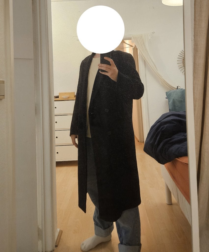 Magnifique Jeller Coat - Trench Noir - 100% Laine, Vêtements | Hommes, Costumes & Vestes, Comme neuf, Autres tailles, Noir, Jeller Coat