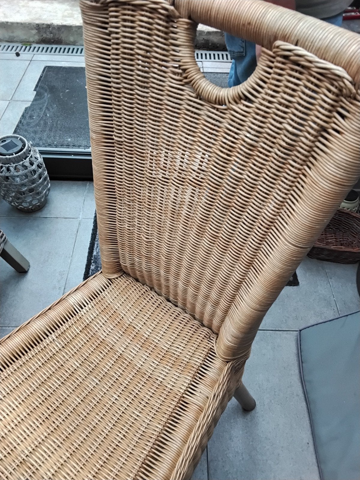 Chaises rotin, Maison & Meubles, Enlèvement, Utilisé, Osier ou Rotin, Une