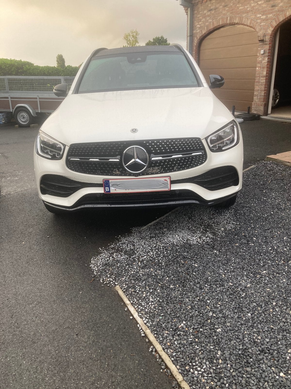 Mercedes GLC PHEV diesel 300 De 4 matic., Auto's, Mercedes-Benz, Automaat, Wit, Leder, Particulier