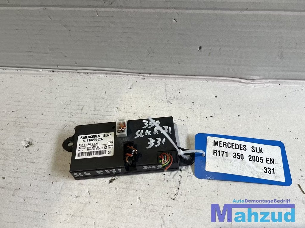 MERCEDES SLK R171 stoelverwarming module A1718201626 2005-20, Gebruikt, Mercedes-Benz AG, Mercedes-Benz, Mercedesstrasse 120
70372  Stuttgart, DE