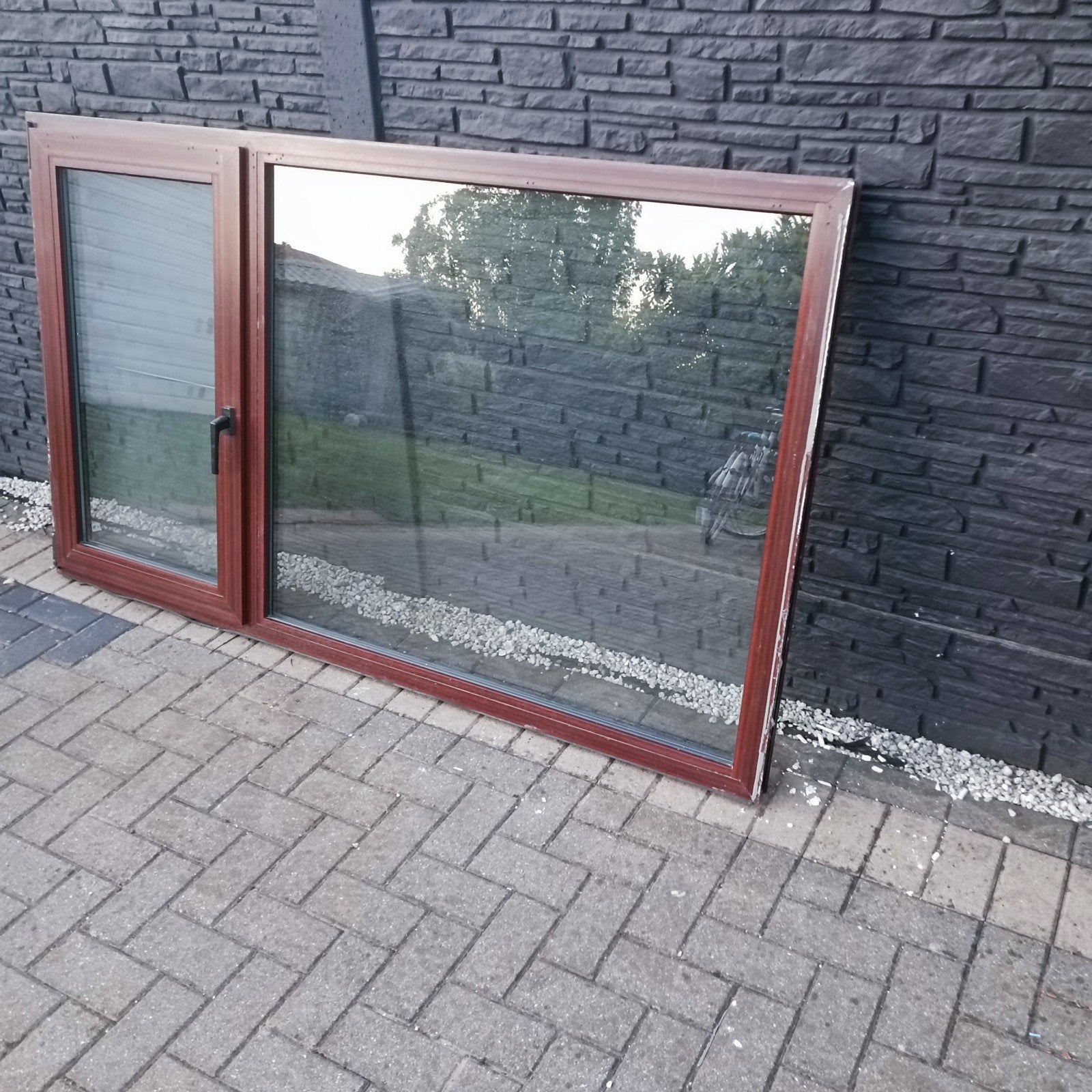 PVC Raam met dubbel glas, Ophalen