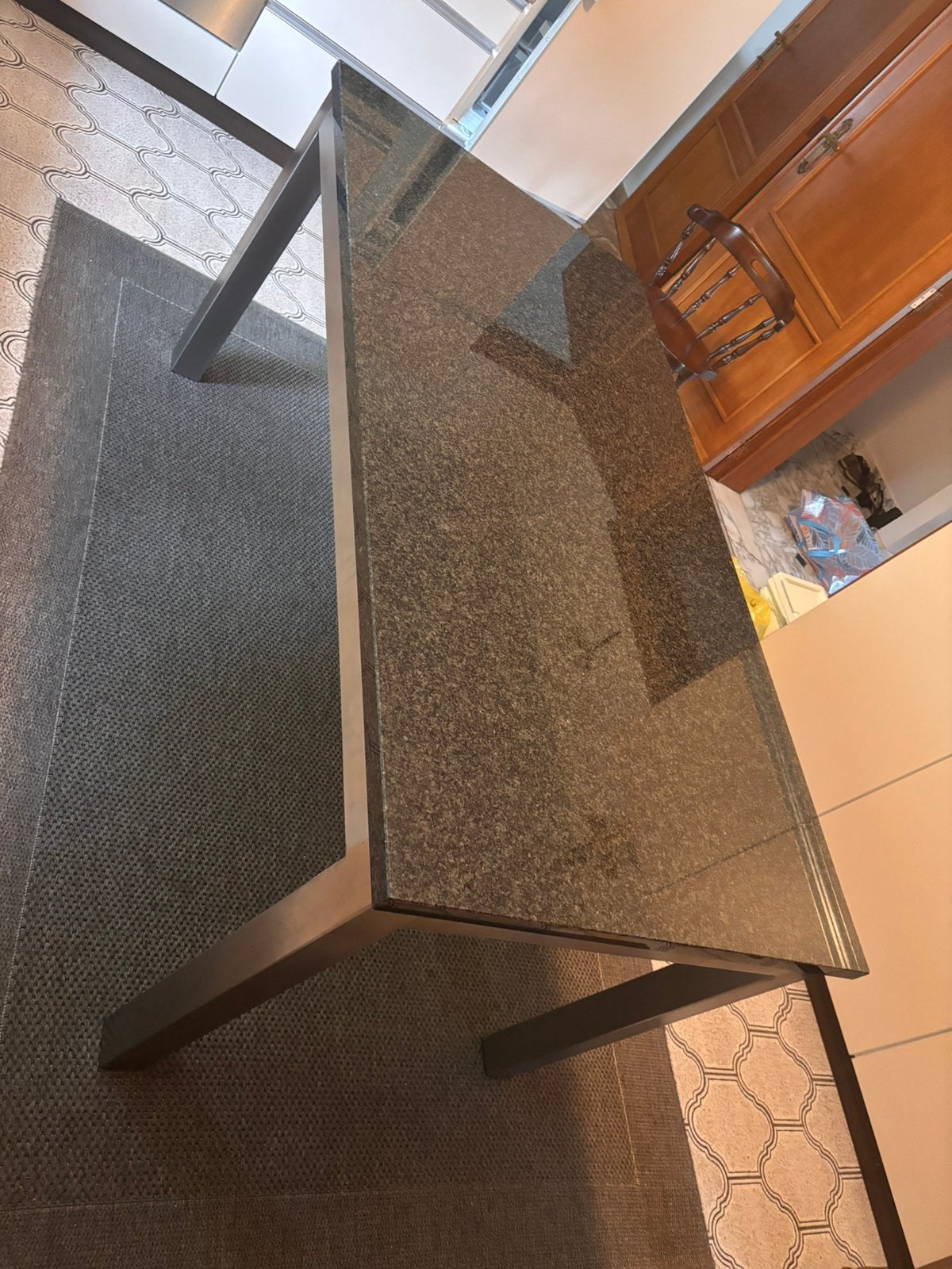 Granieten keukentafel, Ophalen, Zo goed als nieuw