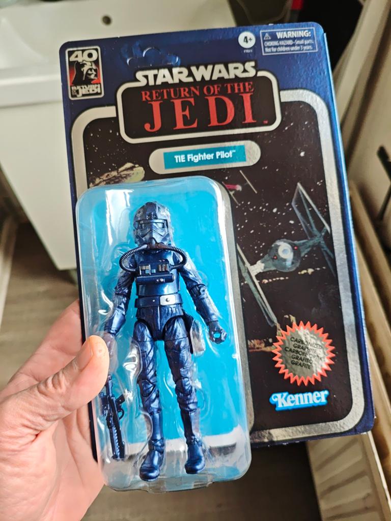 Tie fighter pilot black series carbonized, Ophalen of Verzenden