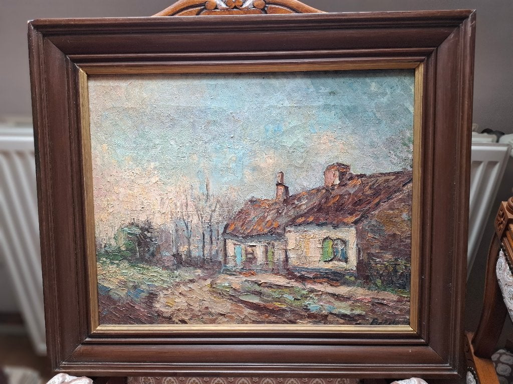 schilderij, Antiek en Kunst, Ophalen, Gesigneerd, Landschap, Doek