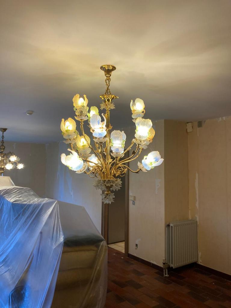 Lustre de Murano, Huis en Inrichting, Ophalen, Zo goed als nieuw, Glas