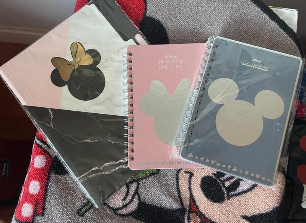 Disney Minnie & Mickey notitieboekjes + map | nieuw, Verzamelen, Ophalen of Verzenden, Mickey Mouse, Zo goed als nieuw, Papier, Kaart of Schrift