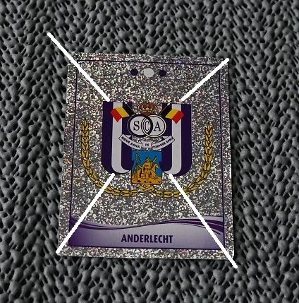 Panini Football 2010 /RSC Anderlecht/Emblème, Envoi, Neuf, Affiche, Image ou Autocollant
