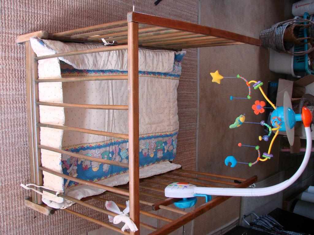 houten kinderpark-babybox opplooibaar met speelkleed, Kinderen en Baby's, Babyparken, Ophalen, Gebruikt, Vierkant, Boxkleed
