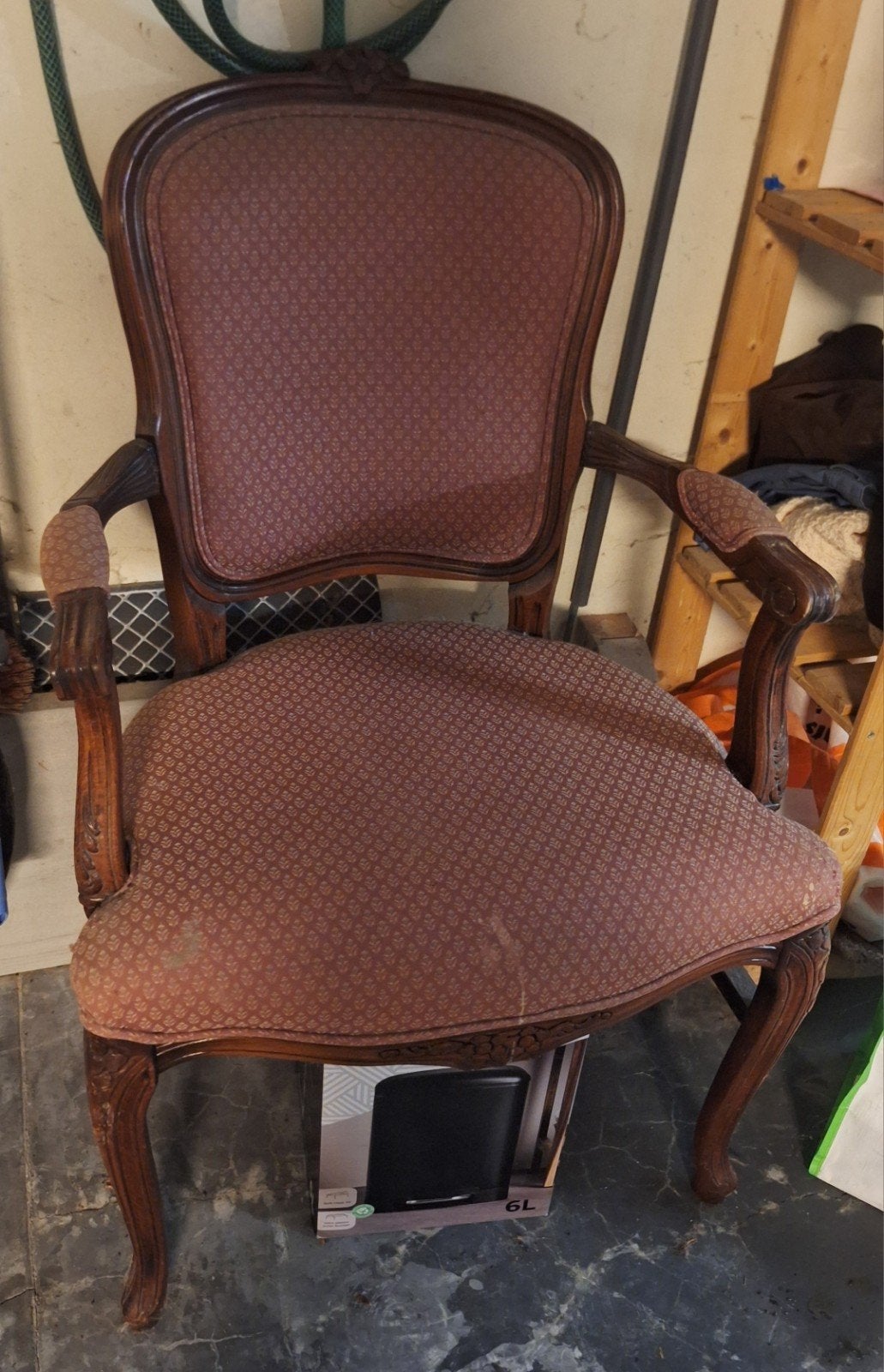 Chaise rembourrée, fauteuil vintage de style Louis XV, Antiquités & Art, Enlèvement