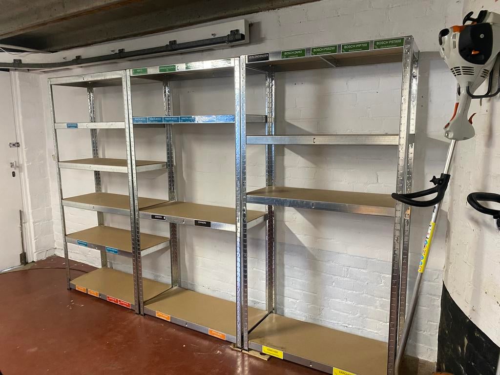 Metalen garage rekken, Enlèvement