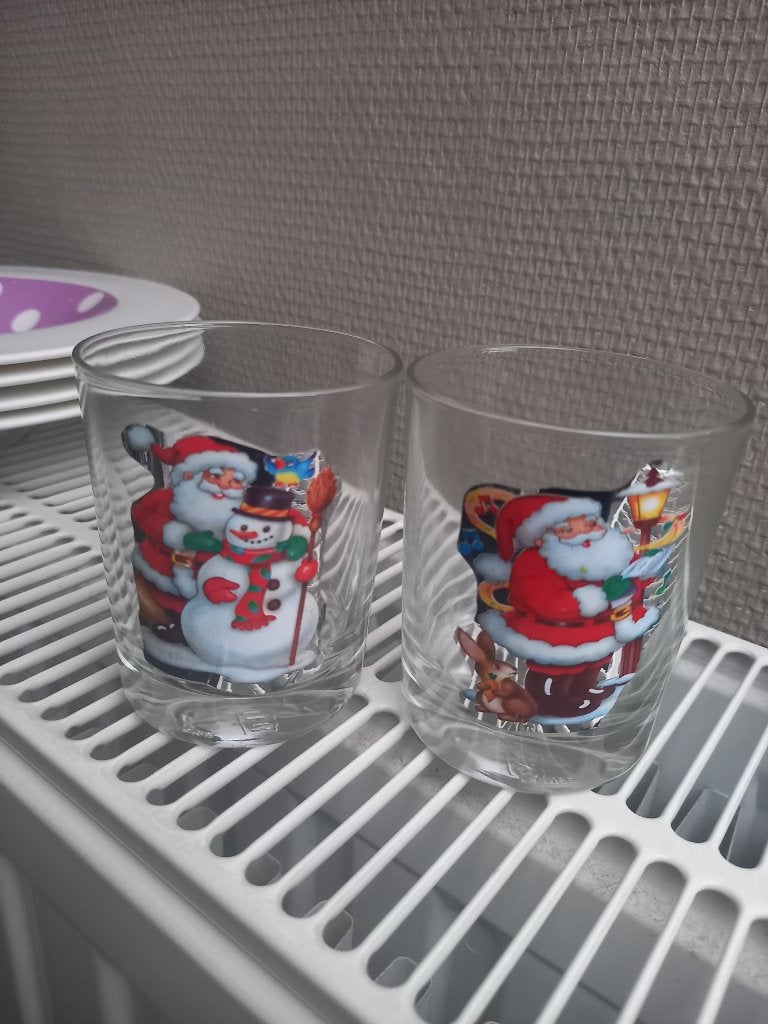 2 verres à boire de Noël, Enlèvement ou Envoi, Neuf, Verre, Verre ou Verres