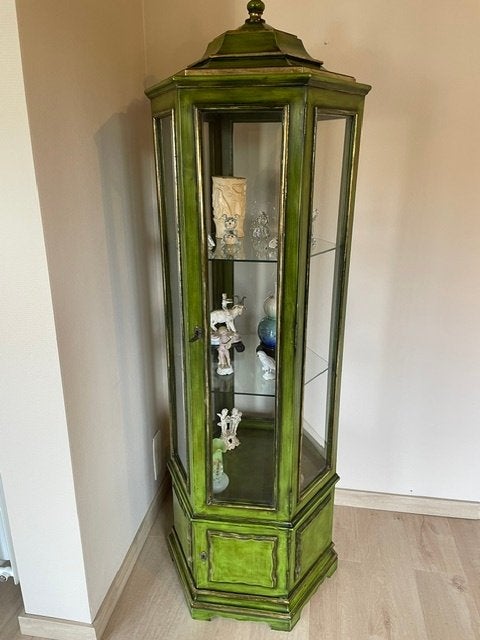 Zeer mooie vitrinekast, Avec porte(s), Klassiek, Comme neuf, 50 à 100 cm