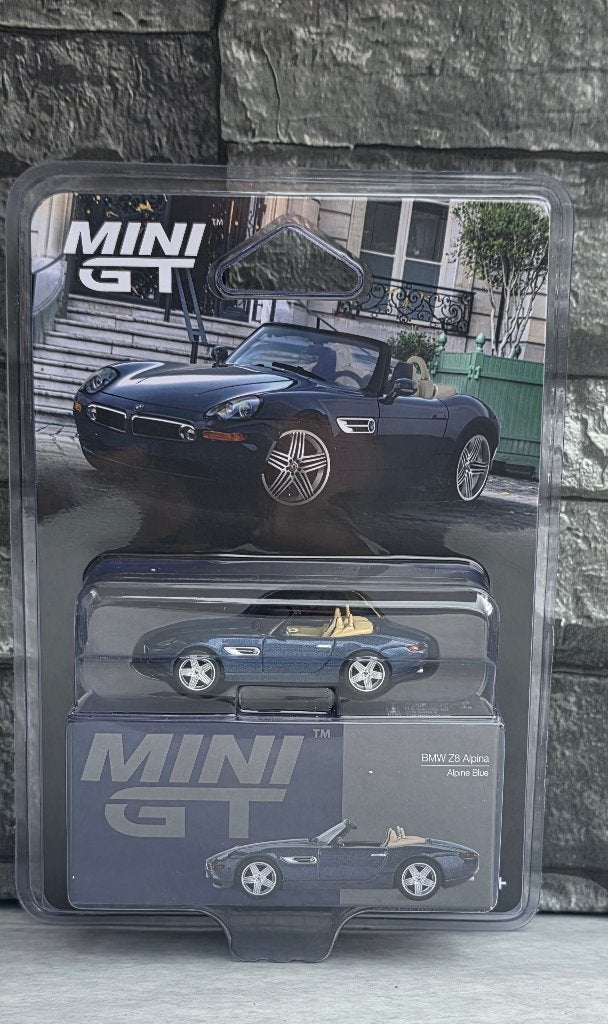 BMW Z8 Alpina Blue (blister) Mini GT, Hobby & Loisirs créatifs, Neuf, Enlèvement ou Envoi, Voiture, Mini GT