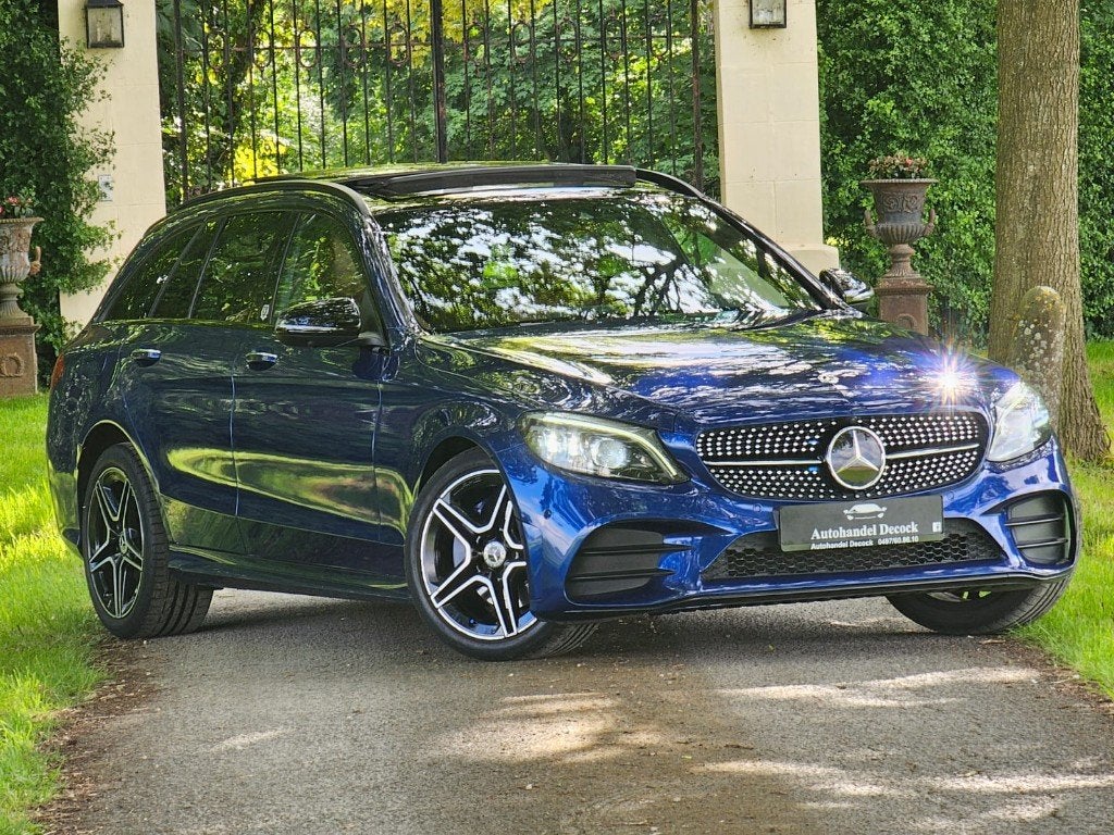 Mercedes C klasse c220 diesel | AMG pack | HEAD UP | PANO, Auto's, Automaat, 143 kW, Euro 6, Blauw