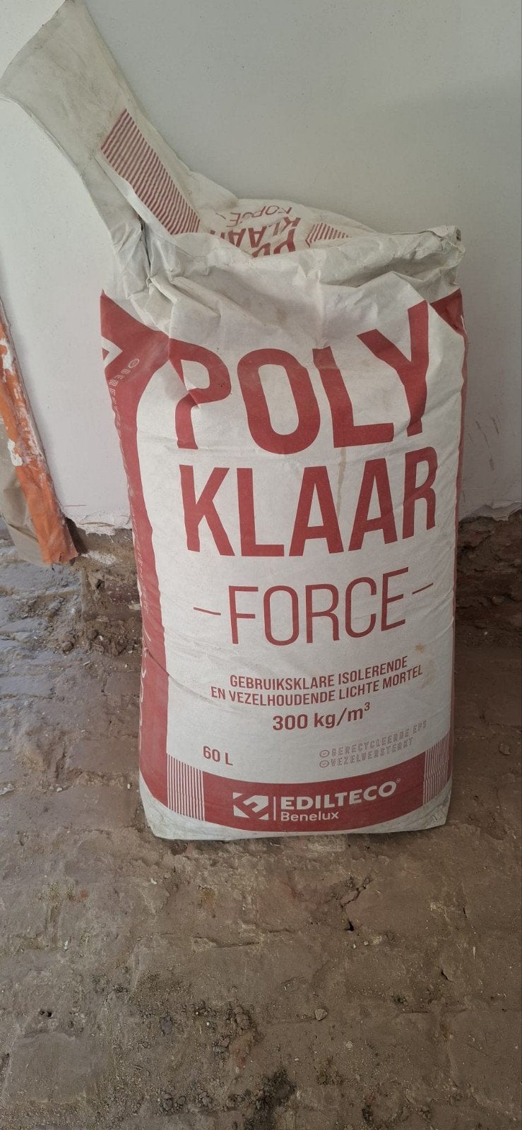 POLY KLAAR Force gebruiksklare mortel 2 stuks, Doe-het-zelf en Bouw, Ophalen, Nieuw, Vloerisolatie
