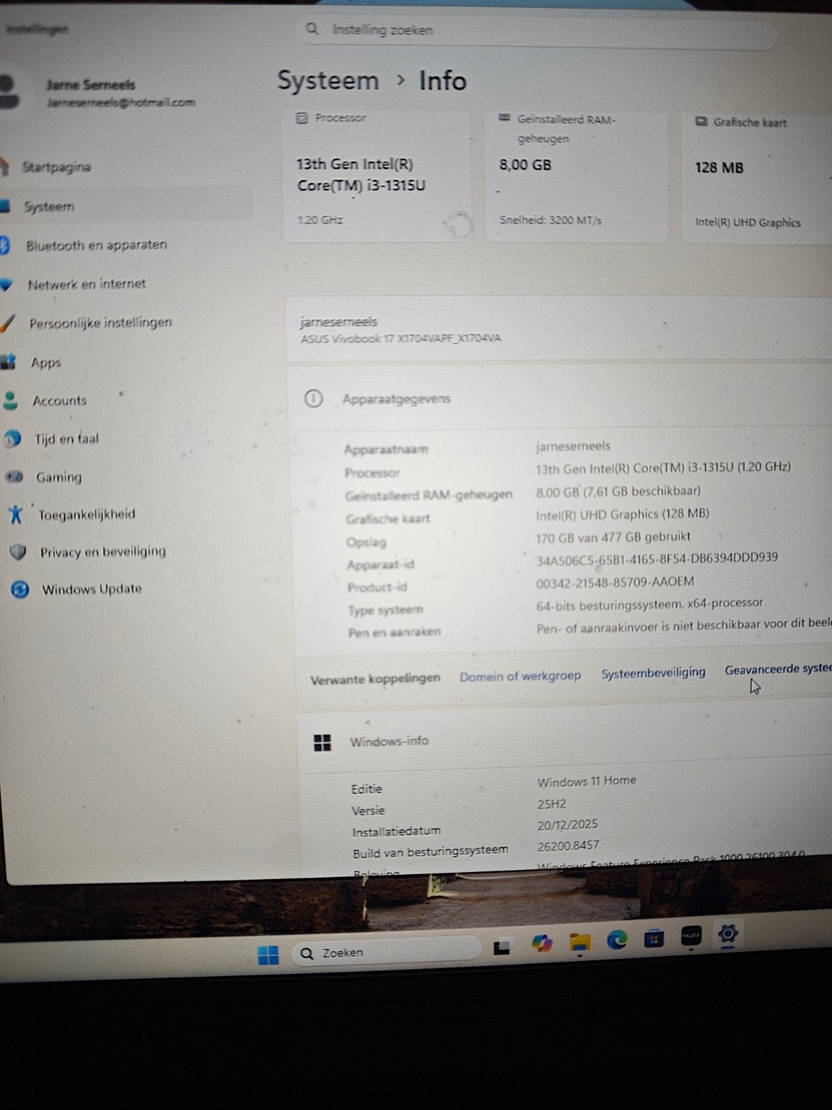 ASUS Vivobook 17 X1704 vandaag ophalen 350€., Enlèvement