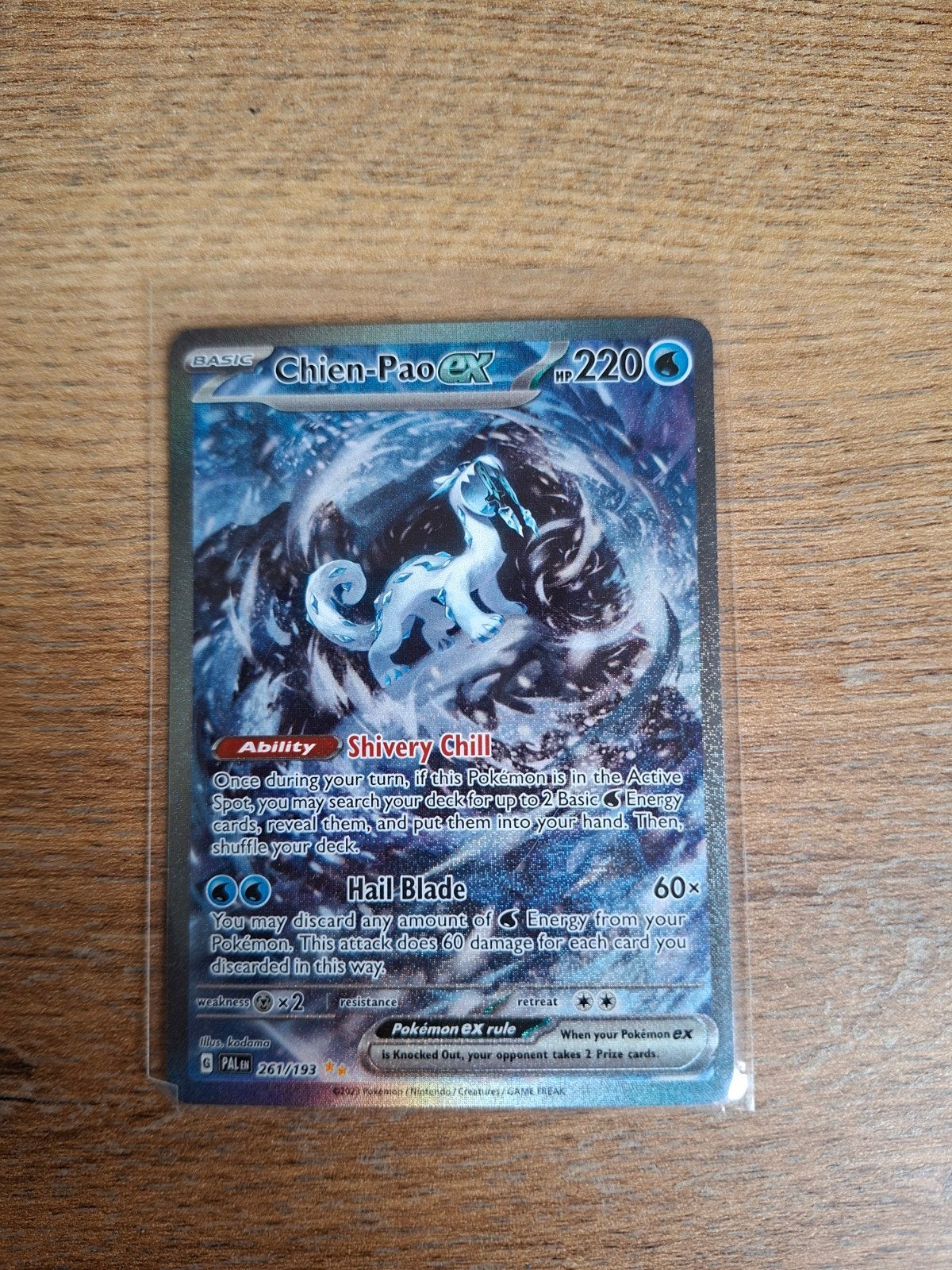 Carte Pokémon anglaise Chien-Pao 261/193, Enlèvement ou Envoi
