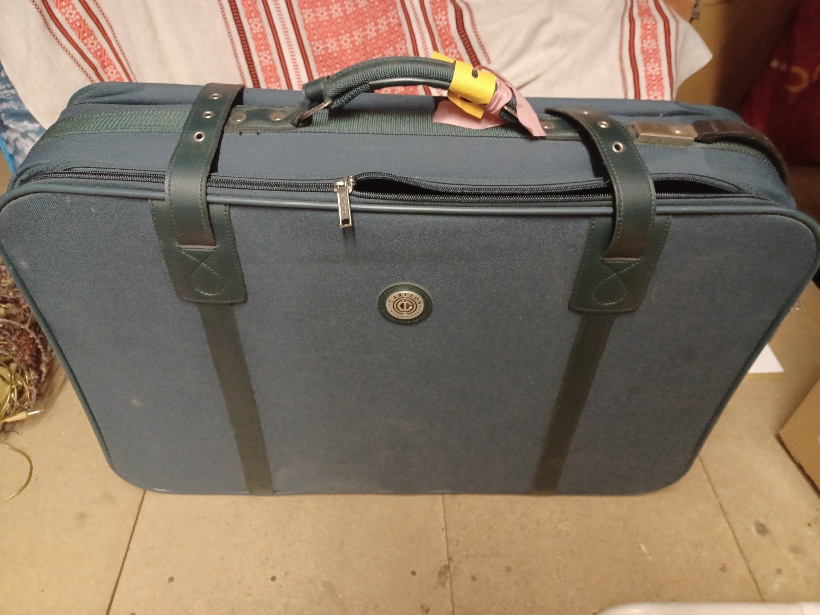 retro valies in stof, Handtassen en Accessoires, Ophalen