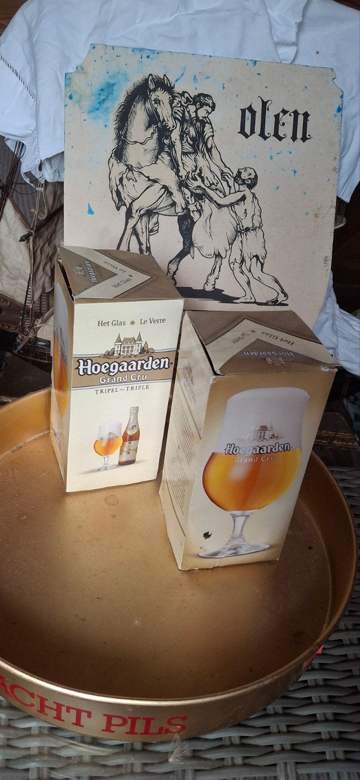 Verre Hoegaarden 5 pièces neuf, Collections, Verres & Petits Verres, Enlèvement ou Envoi