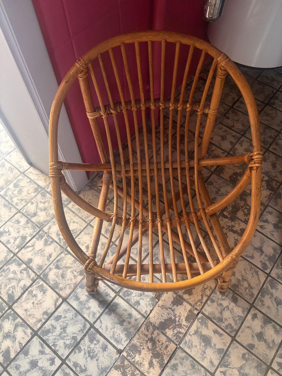 Rotan stoel, Tuin en Terras, Ophalen of Verzenden, Zo goed als nieuw, Rotan