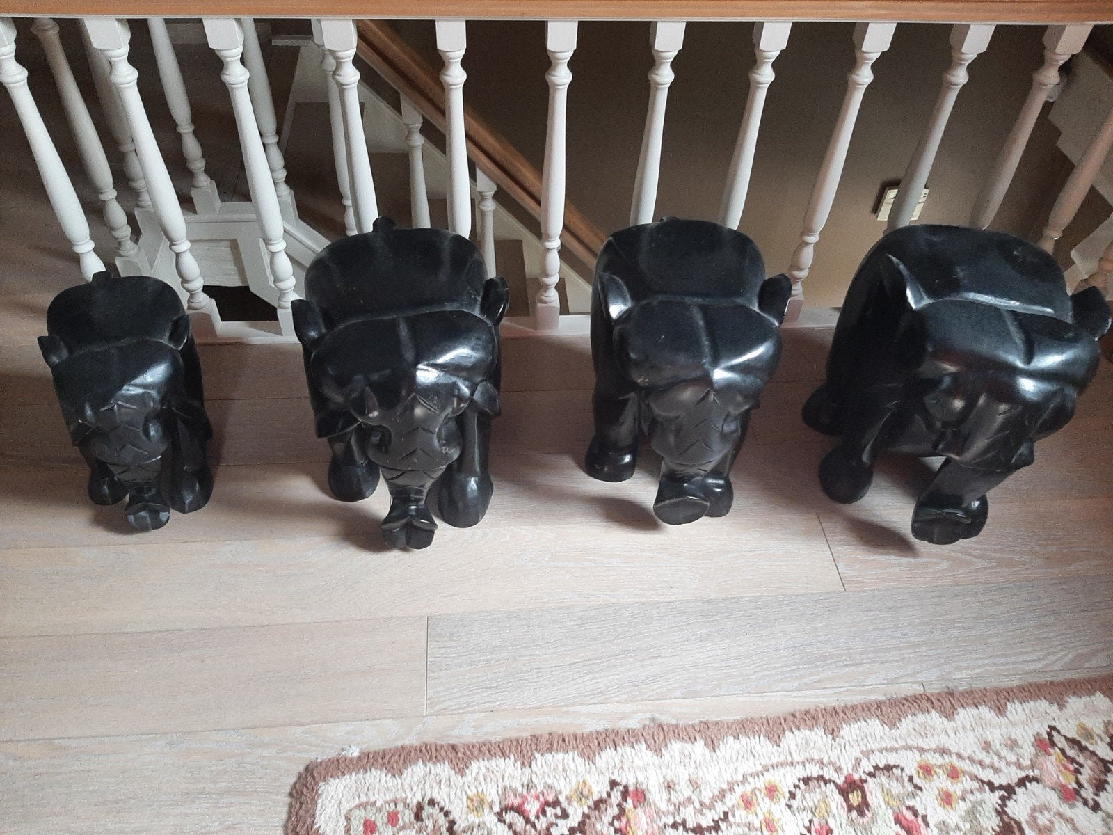 Afrikaanse houten olifanten, Antiek en Kunst, Ophalen