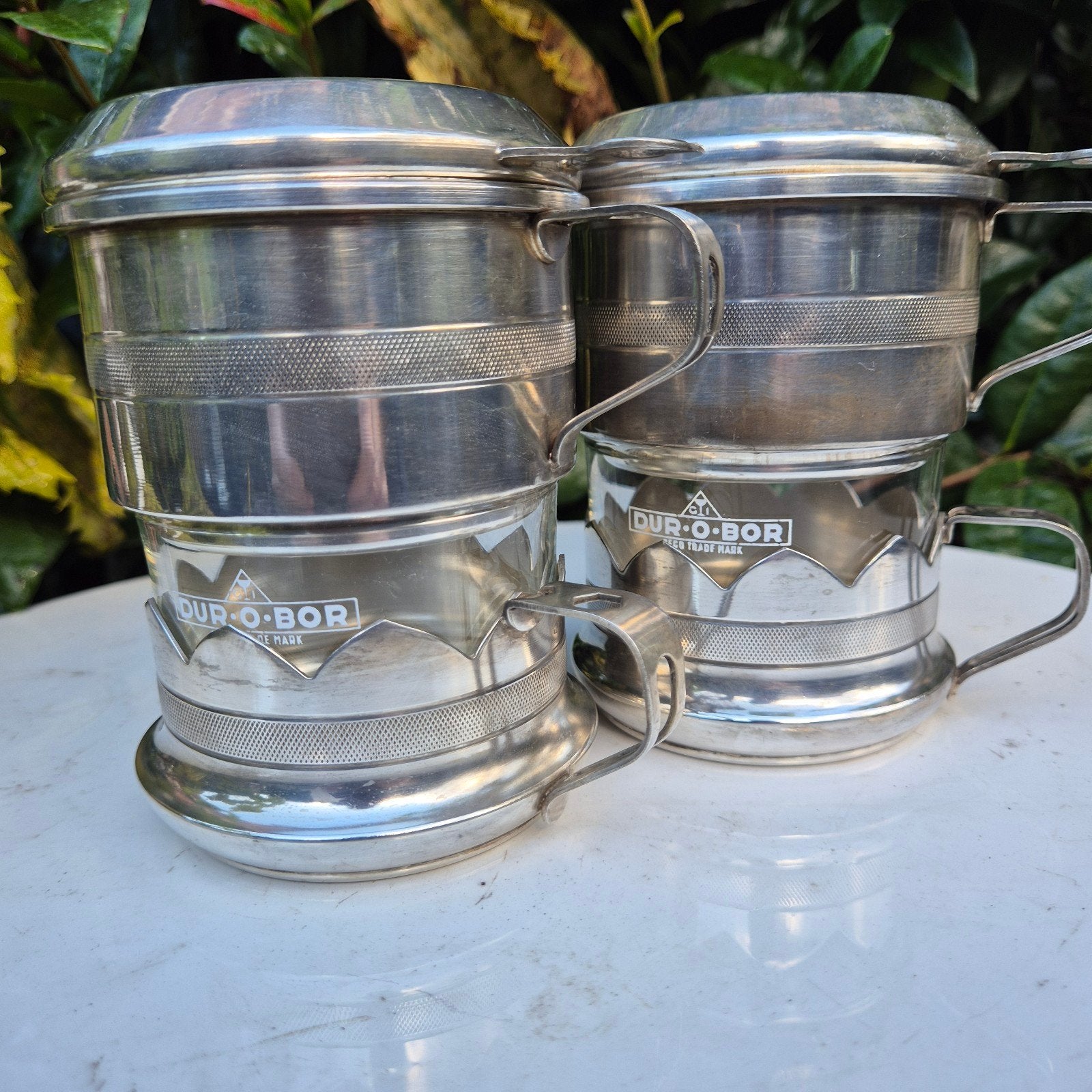 Koffiefilters, Dur-o-bor glazen, vintage, Ophalen of Verzenden