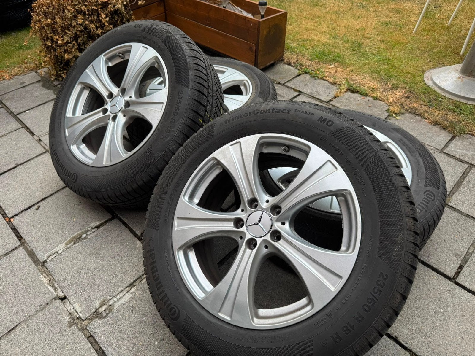 jantes original mercedes GLC avec pneus hiver continental 18, Auto-onderdelen, Banden en Velgen, Ophalen of Verzenden, Winterbanden