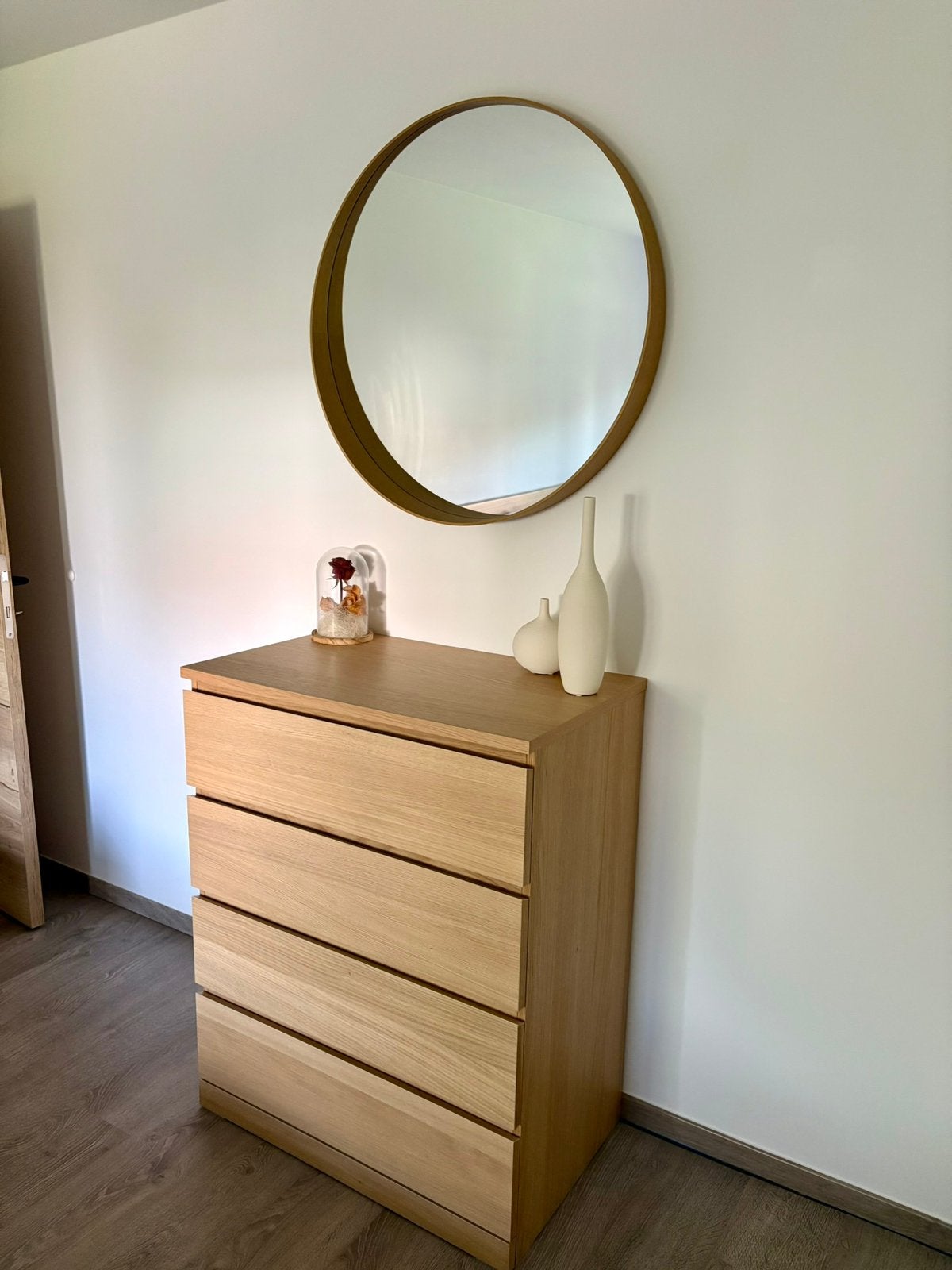 Ronde spiegel Ikea, Ophalen, Zo goed als nieuw, Rond, 75 tot 100 cm