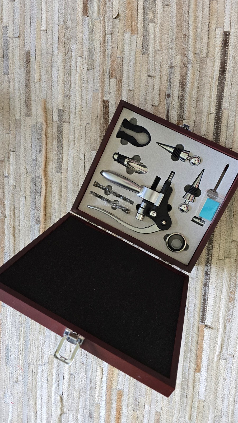 Kurkentrekker set kistje box wijn attributen, Ophalen