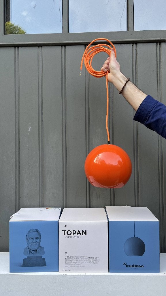 Suspension "TOPAN" orange &TRADITION, Enlèvement, Neuf, Métal, Design