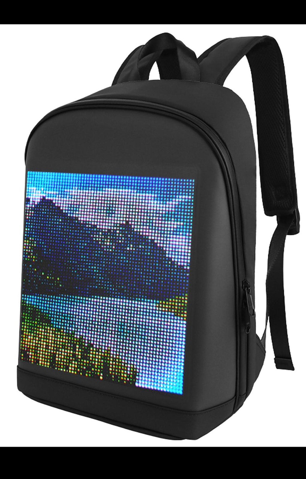 Rugzak met LED-scherm, Ophalen, Nieuw, Zwart, Rugzak