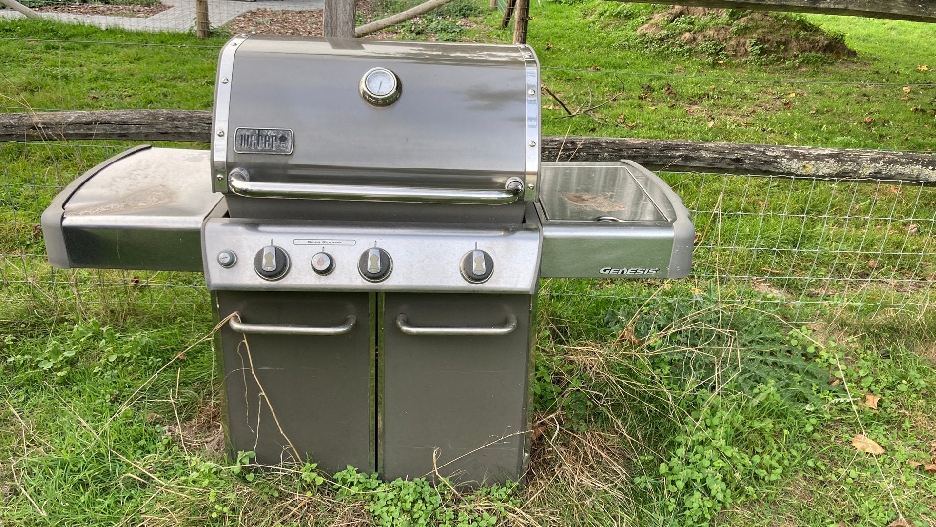 Weber genesis gasbarbeque, Tuin en Terras, Ophalen, Gebruikt