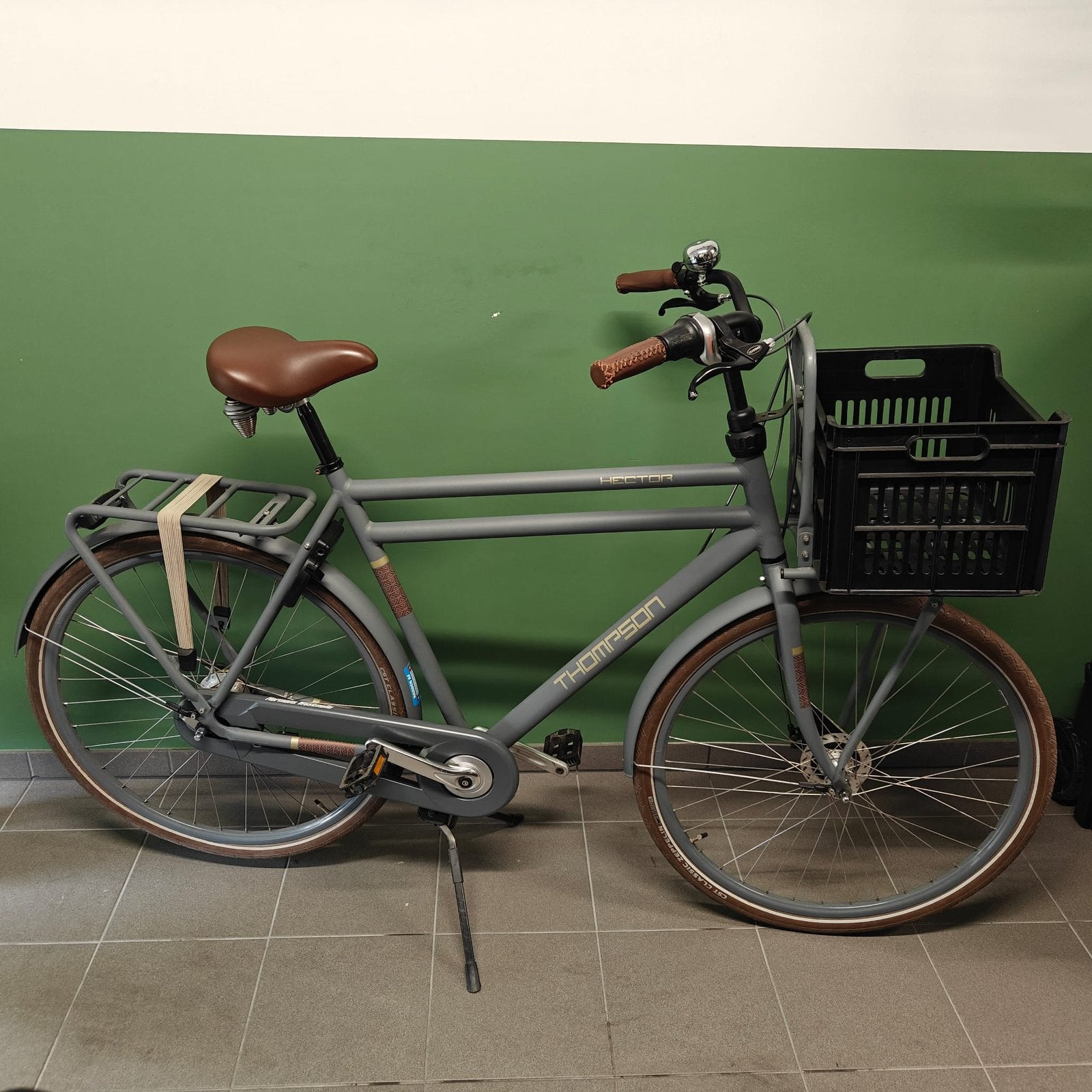 Thompson Hector Cargofiets, Gebruikt, Versnellingen, 57 tot 61 cm, Trommelrem