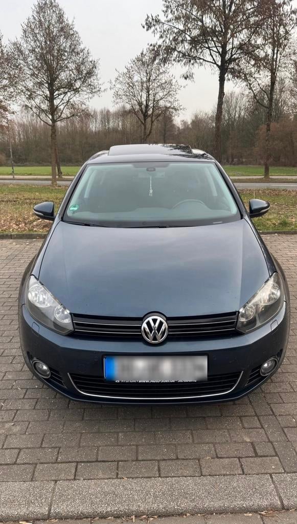 Vw golf 6 benzine 1,4 turbo panoramisch dak, Auto's, Euro 5, Zwart, Blauw, 5 deurs