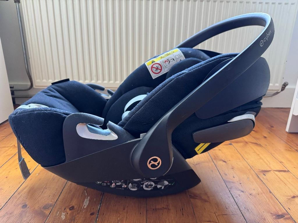 Siège auto bébé / coque Cybex bleu – très bon état, Autres marques, 0 à 18 kg, Utilisé, Isofix